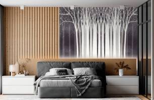 Wybierz Fototapeta Drzewa wektor Tapeta w salonie na ścianę