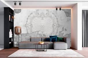 Wybierz Fototapeta Klasyczna szara ściana Tapeta w sypialni na ścianę