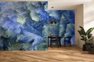 Wybierz Fototapeta Niebieskie pióra Pióra tapety na ścianę