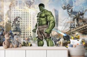 Wybierz Fototapeta Hulk i transformatory Tapety superbohaterowie na ścianę