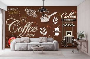 Wybierz Fototapeta kawa  na ścianę