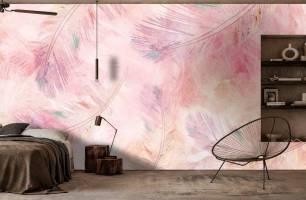 Wybierz Fototapeta różowe pióra Pióra tapety na ścianę