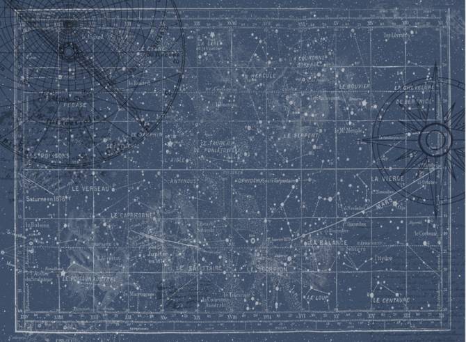 Fototapeta Mapa gwiaździstego nieba