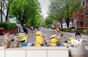 Wybierz Fototapeta Minionki jako beatles  na ścianę