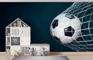 Wybierz Fototapeta Piłka w bramce Kolekcja tapet piłkarskich na ścianę