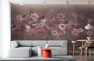 Wybierz Fototapeta Eleganskie kwiaty dizajnerskie Tapeta do kuchni na ścianę