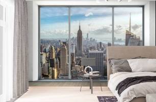 Wybierz Fototapeta Nowy Jork z okna Tapeta do biura na ścianę