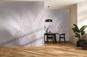 Wybierz Fototapeta Beżowe pióra liścia Pióra tapety na ścianę