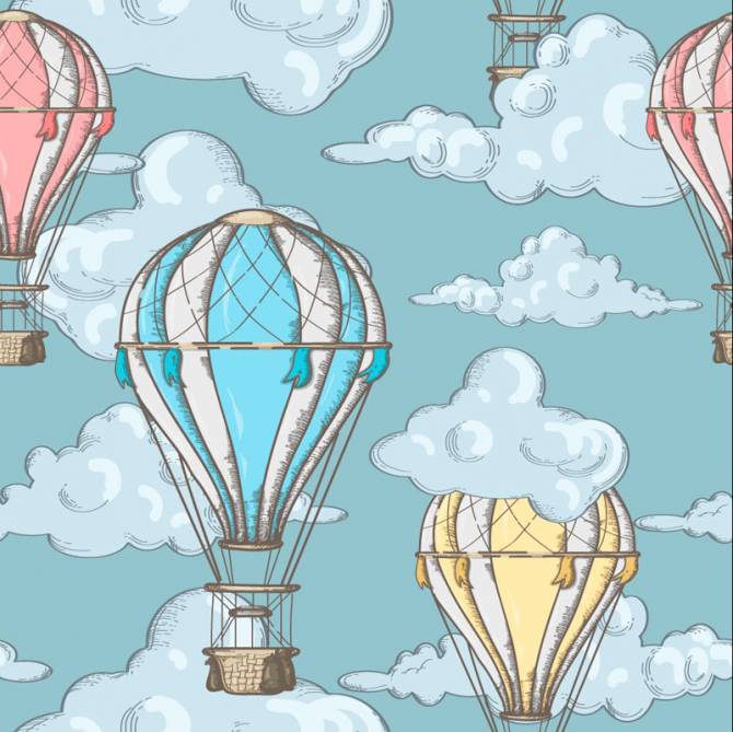 Fototapeta Balony powietrze pattern