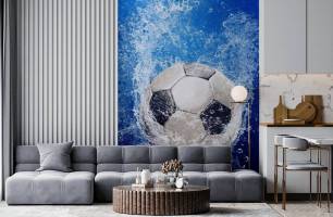 Wybierz Fototapeta piłka pod wodą Sportowe tapety na ścianę