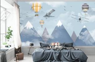 Wybierz Fototapeta skandynawskie góry Tapety do pokoju dziecięcego na ścianę