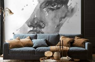 Wybierz Fototapeta Kobieta akwarelowa loft Fototapeta według stylu na ścianę