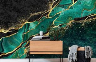 Wybierz Fototapeta Marmur zielony Tapeta w salonie na ścianę