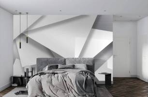 Wybierz Fototapeta 3D trójkąty Tapeta do biura na ścianę