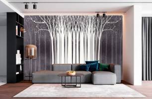 Wybierz Fototapeta Drzewa wektor Tapeta w salonie na ścianę