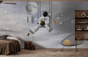 Wybierz Fototapeta dla nastolatka astronauta  na ścianę