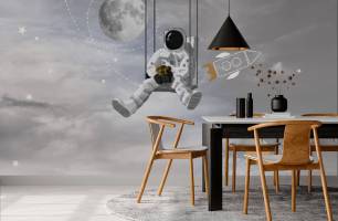 Wybierz Fototapeta dla nastolatka astronauta  na ścianę