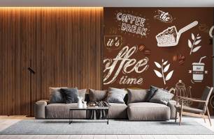 Wybierz Fototapeta kawa Tapeta na kawiarnię na ścianę