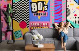 Wybierz Fototapeta Print 90s Fototapeta według stylu na ścianę