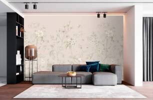Wybierz Fototapeta Gałęzie z minimalizmem ptaków Tapeta w sypialni na ścianę