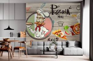 Wybierz Fototapeta dla miłośników pizzy Korzeń tapety na ścianę