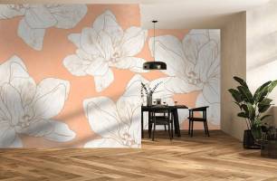 Wybierz Fototapeta Kwiaty magnolia Magia symetrii na ścianę