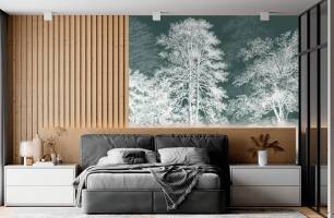 Wybierz Fototapeta Drzewka eleganskie Tapeta w salonie na ścianę