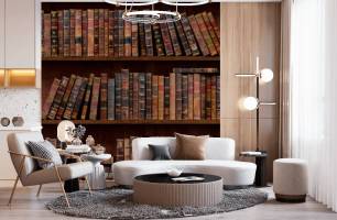 Wybierz Tapeta  Półka z książkami  na ścianę