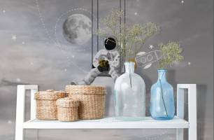 Wybierz Fototapeta dla nastolatka astronauta  na ścianę