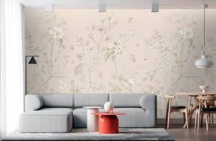 Wybierz Fototapeta Gałęzie z minimalizmem ptaków  na ścianę