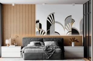 Wybierz Fototapeta Wzór w stylu art deco Tapeta w salonie na ścianę