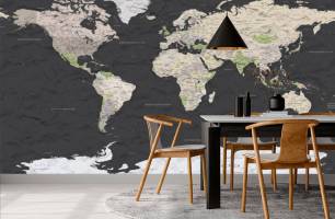 Wybierz Fototapeta Mapa świata Mapa tapety świata na ścianę