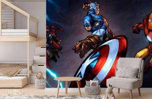 Wybierz Tapeta Avengers Walka Tapety do pokoju dziecięcego na ścianę