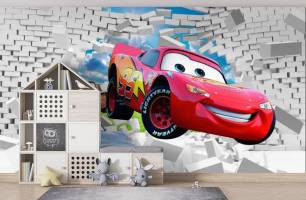 Wybierz Fototapeta Bohaterowie samochodu Tapety do pokoju dziecięcego na ścianę