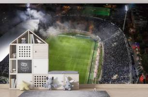 Wybierz Fototapeta widok z góry stadionu Kolekcja tapet piłkarskich na ścianę