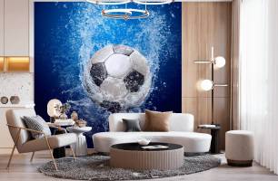 Wybierz Tapeta Piłka w wodzie Sportowe tapety na ścianę