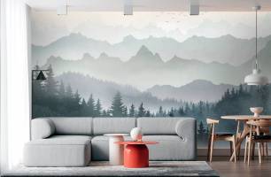 Wybierz Fototapeta Góry las w stylu skandynawskim  na ścianę