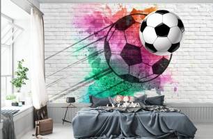 Wybierz Fototapeta akwarela piłka Kolekcja tapet piłkarskich na ścianę