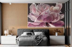 Wybierz Fototapeta Kwiatka magnolii rożowa Tapeta w salonie na ścianę