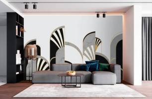 Wybierz Fototapeta Wzór w stylu art deco Tapeta w salonie na ścianę