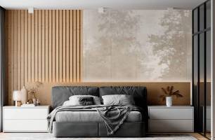 Wybierz Fototapeta Drzewa w stylu loft Tapeta w łazience na ścianę