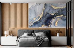 Wybierz Fototapeta Marmur bląkitny Tapeta w salonie na ścianę