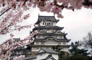 Wybierz Fototapeta japońska pagoda Styl japandi na ścianę