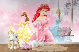Wybierz Fototapeta 3 księżniczki Disneya Korzeń tapety na ścianę