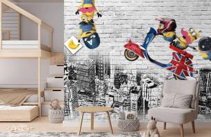 Wybierz Fototapeta Minionki Tapety do pokoju dziecięcego na ścianę