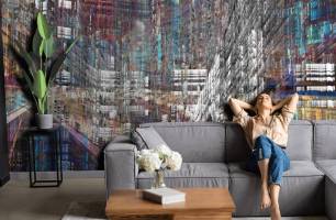 Wybierz Fototapeta Miasto abstrakcyjne Fototapeta według stylu na ścianę