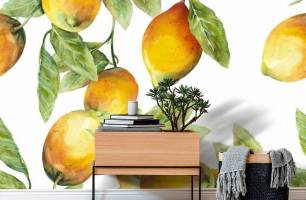 Wybierz Fototapeta Cytryny w stylu toskanskim Tapeta do kuchni na ścianę