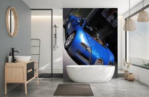 Wybierz Fototapeta niebieski Bugatti Veyron  na ścianę