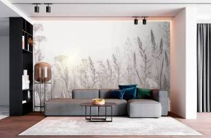 Wybierz Fototapeta suszone kwiaty w pastelowych kolorach Tapeta w sypialni na ścianę