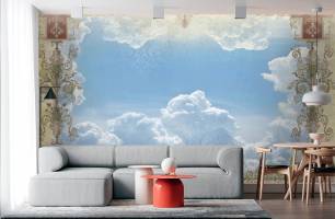 Wybierz Fototapeta Ornament i niebo na sufit  na ścianę
